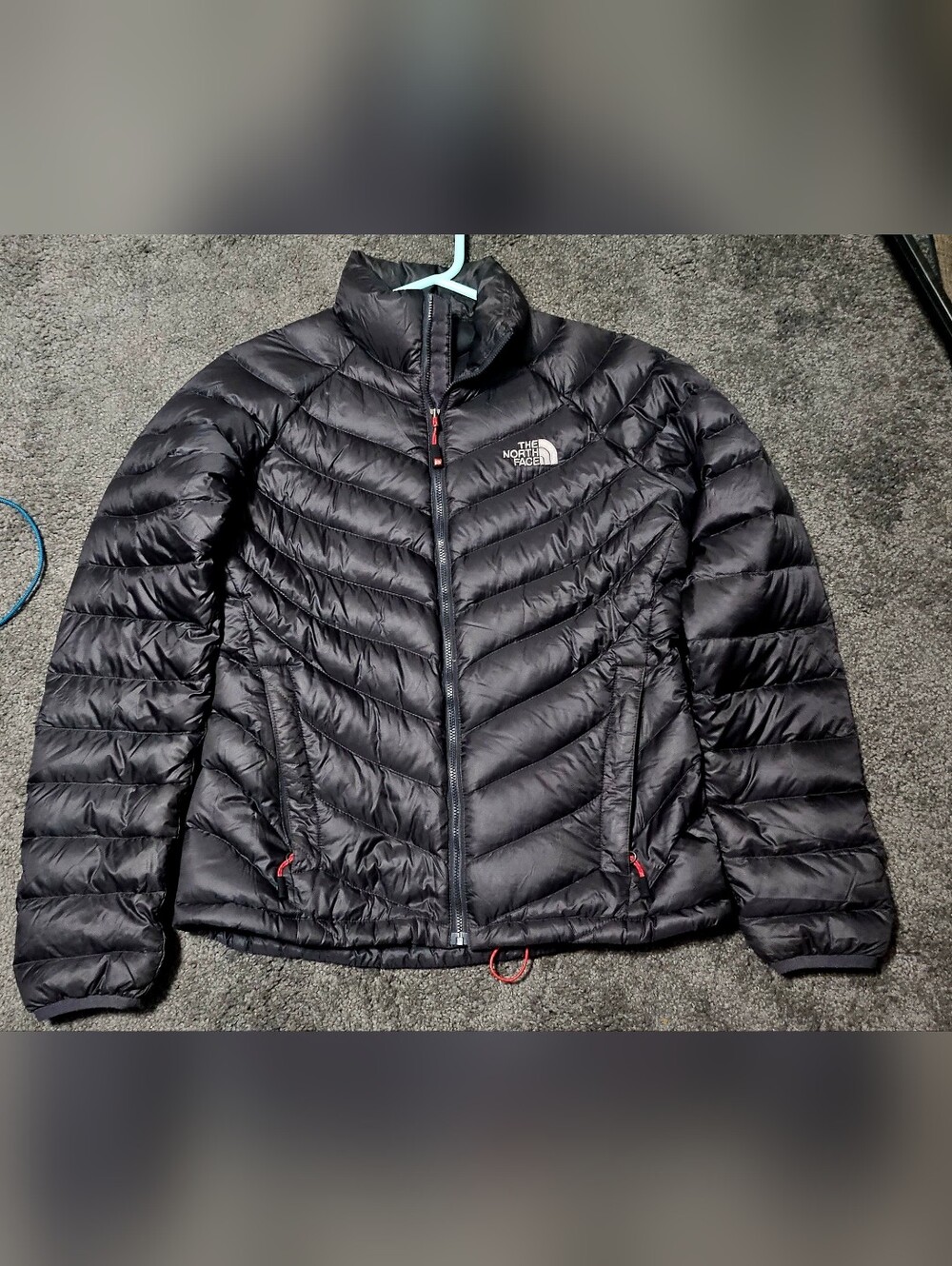 The North Face Summit Series 800 black puffer zip up jacket womens size M
